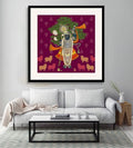 Divine Grace – Modern Pichwai of Shrinathji with Cows