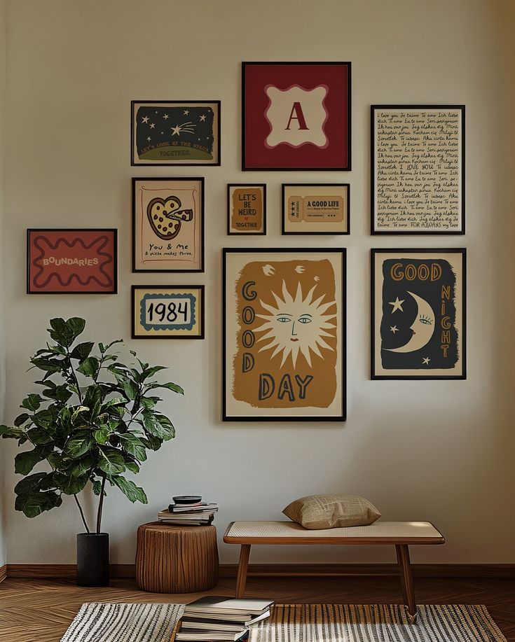 Sun & Moon Vibes – Cosmic Boho Gallery Wall Set