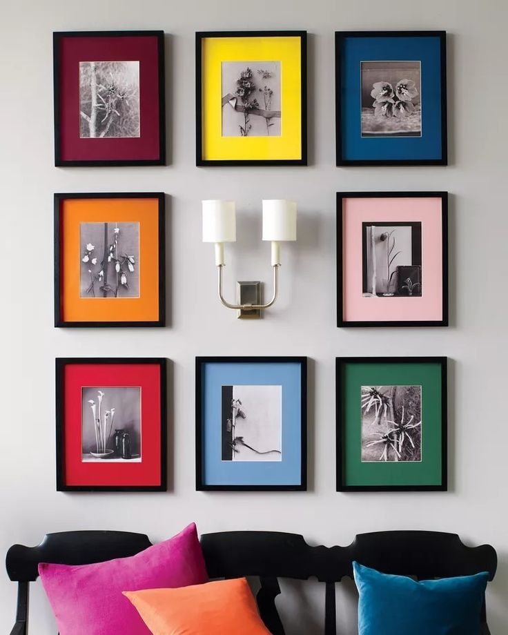Pop Palette – Modern Monochrome Photo Gallery Wall Set