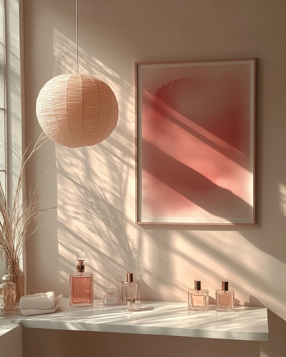 The Indus Craft Blush Minimal Abstract Wall Art Collection | Soft Pink Neutral Canvas Prints | Luxury Aesthetic Modern Wall Decor (Multi Design Set)
