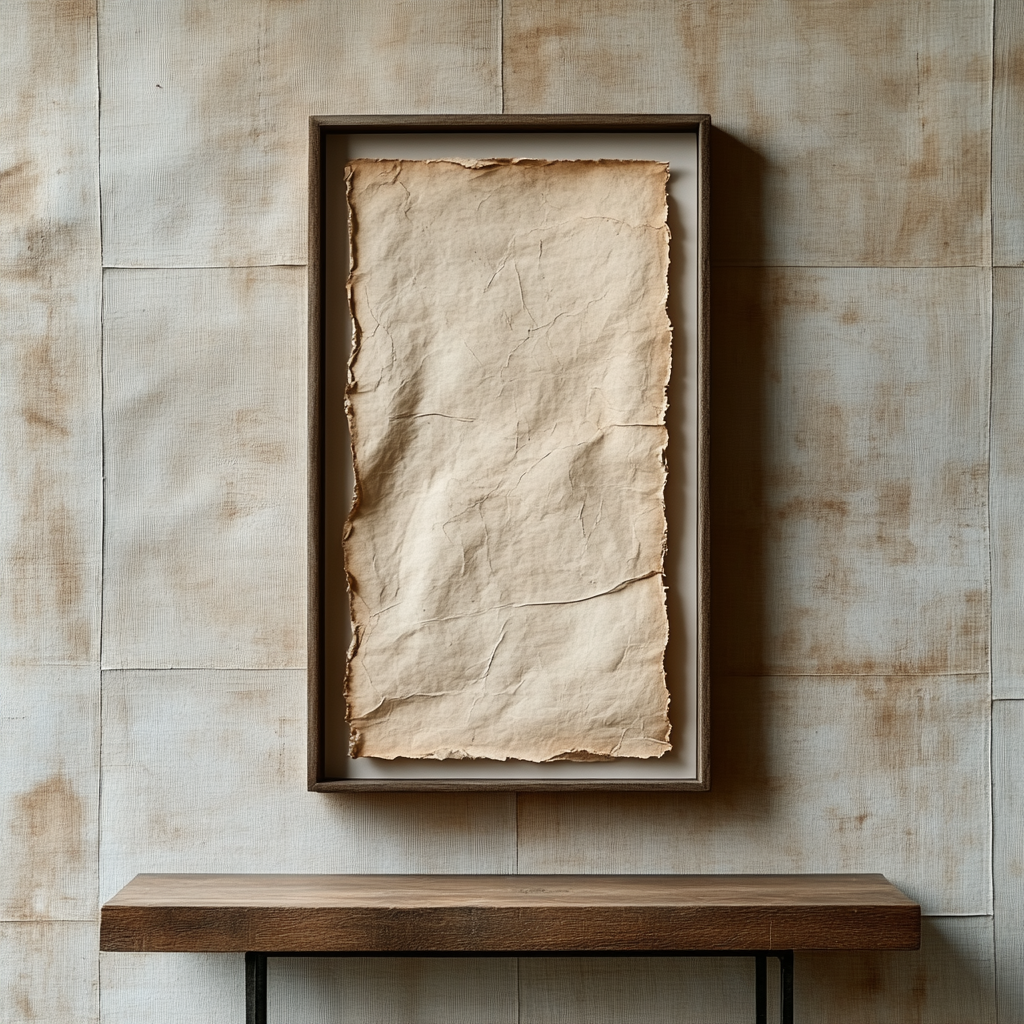 The Indus Craft Raw Texture Minimal Wall Art Collection | Neutral Abstract Canvas Prints | Wabi-Sabi Rustic Earth Tone Decor (Multi Design Set)