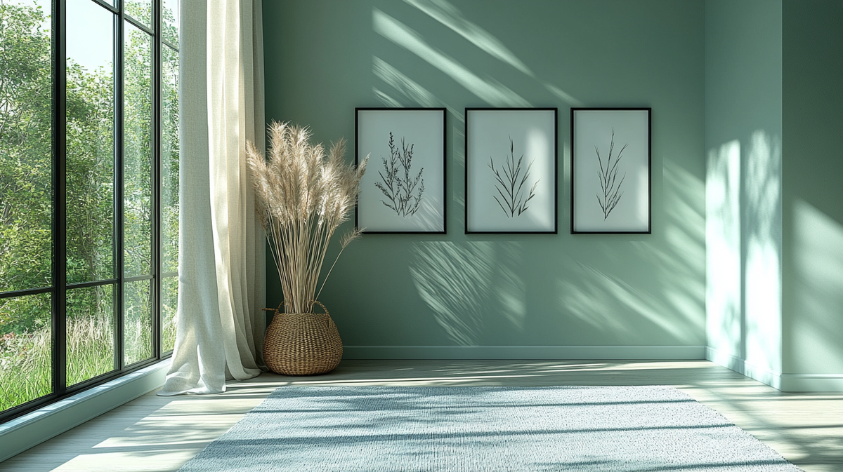 The Indus Craft Minimal Botanical Wall Art Set | Neutral Leaf Sketch Canvas Prints | Scandinavian Japandi Wall Decor for Bedroom, Kitchen & Living Room
