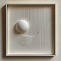 The Indus Craft 3D White Textured Wall Art Panel | Minimalist Sculpted Canvas Decor | Luxury Abstract Wall Art