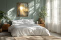 The Indus Craft Golden Sunlight Forest Wall Art | Nature Photography Canvas Frame | Premium Minimal Bedroom & Living Room Decor